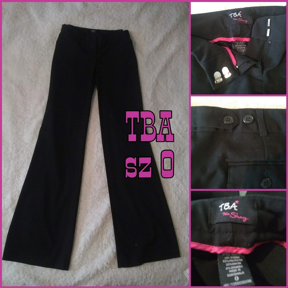 Juniors TBA Black Dress Pants